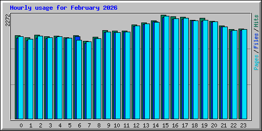 Hourly usage for February 2026